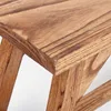 Massivholz Bank API Geflammt 100cm Albasia Handarbeit Produktbild-Vorschau 6