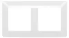 Premium Double Frame for Switch Socket White DR2/11 CONTACT Voir les images du produit 9