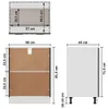 vidaXL Spodní skříňka černý dub 60x46x81,5 cm materiál na Náhled obrázku produktu 8