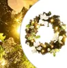 Weihnachtskranz mit LED Schwarz 60 cm PVC Produktbild-Vorschau 1