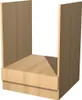 Herdumbauschrank ohne Arbeitsplatte - 60 cm breit - Buche – Produktbild-Vorschau 1