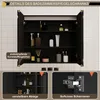 LED Spiegelschrank 80x70 cm mit Rasier-Steckdose Drei Produktbild-Vorschau 10