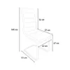 Stuhl Küche Esszimmer elegant Kunstleder hohe Rückenlehne Produktbild-Vorschau 5