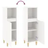 Koupelnová skříňka bílá 30 x 30 x 100 cm kompozitní dřevo Náhled obrázku produktu 10