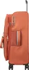 Side view of an orange suitcase. Produktbild-Vorschau