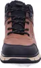 A close-up front view of a brown and black boot. Produktbild-Vorschau