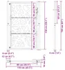 vidaXL Cancello da giardino nero 100x150 cm in acciaio Anteprima dell’immagine prodotto 6