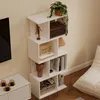 MODERNES GEOMETRISCHES ZICKZACK-REGAL – WEISS 140 cm Produktbild-Vorschau 4