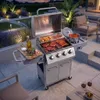 Grill gazowy ogrodowy 14,5kW BERGMANN NL004 5 palników stal Podgląd zdjęcia produktu 4