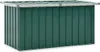 A green garden storage box with a gray lid, shown from the front. Náhľad obrázku produktu