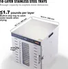 SucceBuy dehydrátor s 10 zásobníkmi, nerezová oceľ, 1000 W, Náhľad obrázku produktu 3