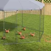 Kurnik PawHut z wolnym wybiegiem, 4 x 3,46 x 2,63 m, Podgląd zdjęcia produktu 9