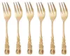 GRÄWE Kuchengabel 6 Stück Edelstahl, Serie Rosendekor, Produktbild-Vorschau 1