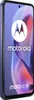 A Motorola moto e15 smartphone is shown from a side angle against a colorful, abstract background. Voir les images du produit