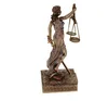 A statue of Lady Justice on a white background. Produktbild-Vorschau