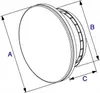 Whisper - Designventil - Kunststoff - Ø125mm - Weiß RAL9016 Produktbild-Vorschau 3