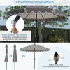 Ombrellone KOMFOTTEU Ø300 cm con 24 luci a LED, ombrellone Anteprima dell’immagine prodotto 3