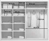 A11 Kleiderschrank mit Schiebetür aus Glas mit Spiegel - Produktbild-Vorschau 3