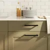 vidaXL Möbelgriffe 10 Stk. Schwarz 160 mm Edelstahl Produktbild-Vorschau 2