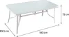 Table de jardin "Cordoba" - Phoenix - 8 places - Blanc Voir les images du produit 3