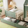OKWISH Lit Enfant 90x200 cm - Lit Cabane Avec Toit, Voir les images du produit 6