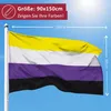 PHENO FLAGS Nichtbinär Flagge 90 x 150 cm Nicht Binär Fahne Produktbild-Vorschau 2