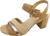 Sandales d'été pour femmes Marco Tozzi, couleur beige, Voir les images du produit 3