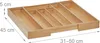 Relaxdays Besteckkasten, 5–7 Fächer, ausziehbarer Besteck Produktbild-Vorschau 2