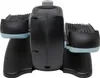 A black electric leg and foot exerciser with two pedal platforms and a central control unit. Podgląd zdjęcia produktu