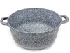 A speckled gray pot with two handles is shown against a white background. Produktbild-Vorschau