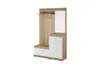 A hallway furniture unit with a mirror, coat hooks, and storage drawers/cabinets. Náhled obrázku produktu