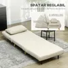 Poltrona letto HOMCOM, poltrona pieghevole con funzione Anteprima dell’immagine prodotto 5