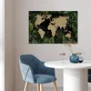 MuchoWow® Poster Weltkarte - Blätter - Braun 90x60 cm - Produktbild-Vorschau 5