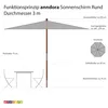anndora Sonnenschirm - Salbei Grün - anndora Sonnenschirm Produktbild-Vorschau 5