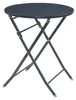 Klapptisch ‘Sande’ rund Stahl 71 x Ø62 cm Schwarz Produktbild-Vorschau 2