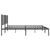 Metalowa Rama Łóżka Z Wezgłowiem, Czarna, 120X200 Cm Podgląd zdjęcia produktu 5