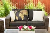 MuchoWow® Outdoor Kissen - Weltkarte - Pflanzen - Vintage - Produktbild-Vorschau 5