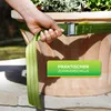 A hand is holding a green strap attached to a large planter pot. Produktbild-Vorschau