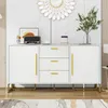 Merax Kommode Sideboard, mit 2 Türen & 3 Schubladen, Produktbild-Vorschau 2