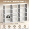 Verdego Bücherregal, Regalschrank 4 Ebenen 12 Produktbild-Vorschau 2