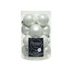 Baubles natalizi in vetro 3,5 cm 16 pezzi - bianco inverno Anteprima dell’immagine prodotto 5
