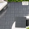 44 stuks PP-terrastegels, 30x30x2 cm, 4 m², kliktegels met Productafbeelding-voorbeeld 1