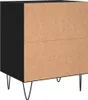 vidaXL Nočné stolíky 2 ks čierne 40x30x50 cm Drevo Materiál Náhľad obrázku produktu 7