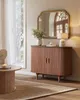 VASAGLE Sideboard mit Schiebetüren und Abgerundeten Ecken, Produktbild-Vorschau 3
