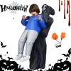 Opblaasbaar skelettenkostuum voor volwassenen, Halloween. Productafbeelding-voorbeeld 9