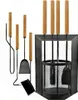 BLACK OAK Kaminbesteck DAVOS 5-teilig H60xB29xT16cm schwarz Produktbild-Vorschau 7