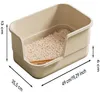 Katzenklo offen mit hohem Rand 47x40x20 cm, Tiefer Einstieg Produktbild-Vorschau 3