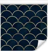 10m VLIES TAPETE Rolle Gerolltes blaues GEOMETRISCHES Produktbild-Vorschau 1