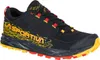 Trailrunning-Schuh "Lycan II" von La Sportiva in Schwarz mit gelben und roten Akzenten. Productafbeelding-voorbeeld