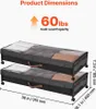 Úložný box pod posteľ z oxfordskej tkaniny, 2 rolovacie Náhľad obrázku produktu 3
